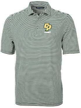 Cutter & Buck Virtue Eco Pique Stripe Recycled Mens Polo - MCK01168