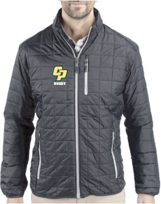 Cutter & Buck Rainer Recycled Insulated Puffer Men's Full Zip Jacket- MCO00018 (Black)